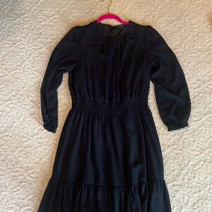 Chiffon dress with slip